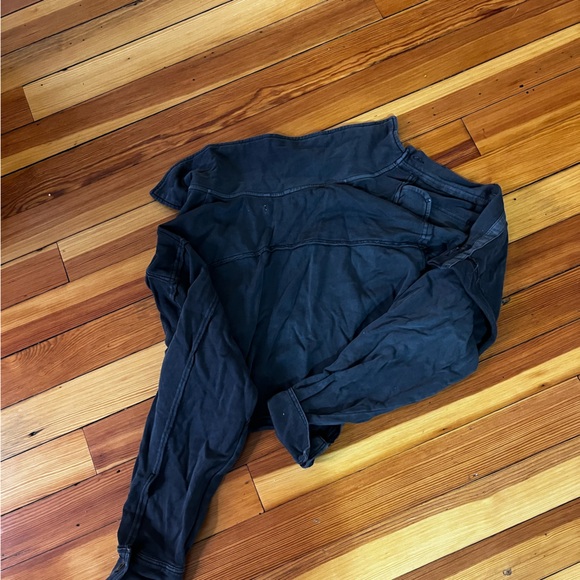 Free People Saturday Shirt Jacket / Washed Black - Picture 8 of 10